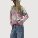 maglioncino disegno geometrico scacchi